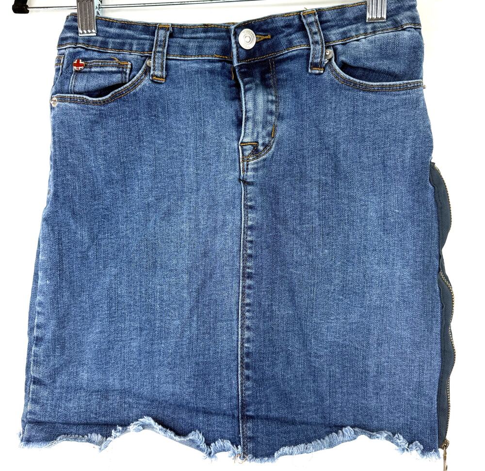 Hudson Girls Raw Hem Jean Skirt Size 16